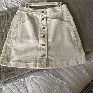NWT Madewell white jean skirt- more photos upon request- flexible price